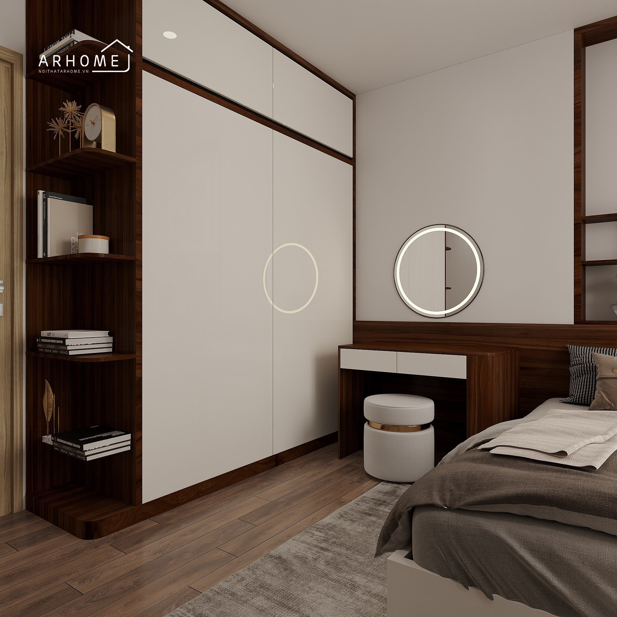 Không kê giường ngủ đối diện với gương soi