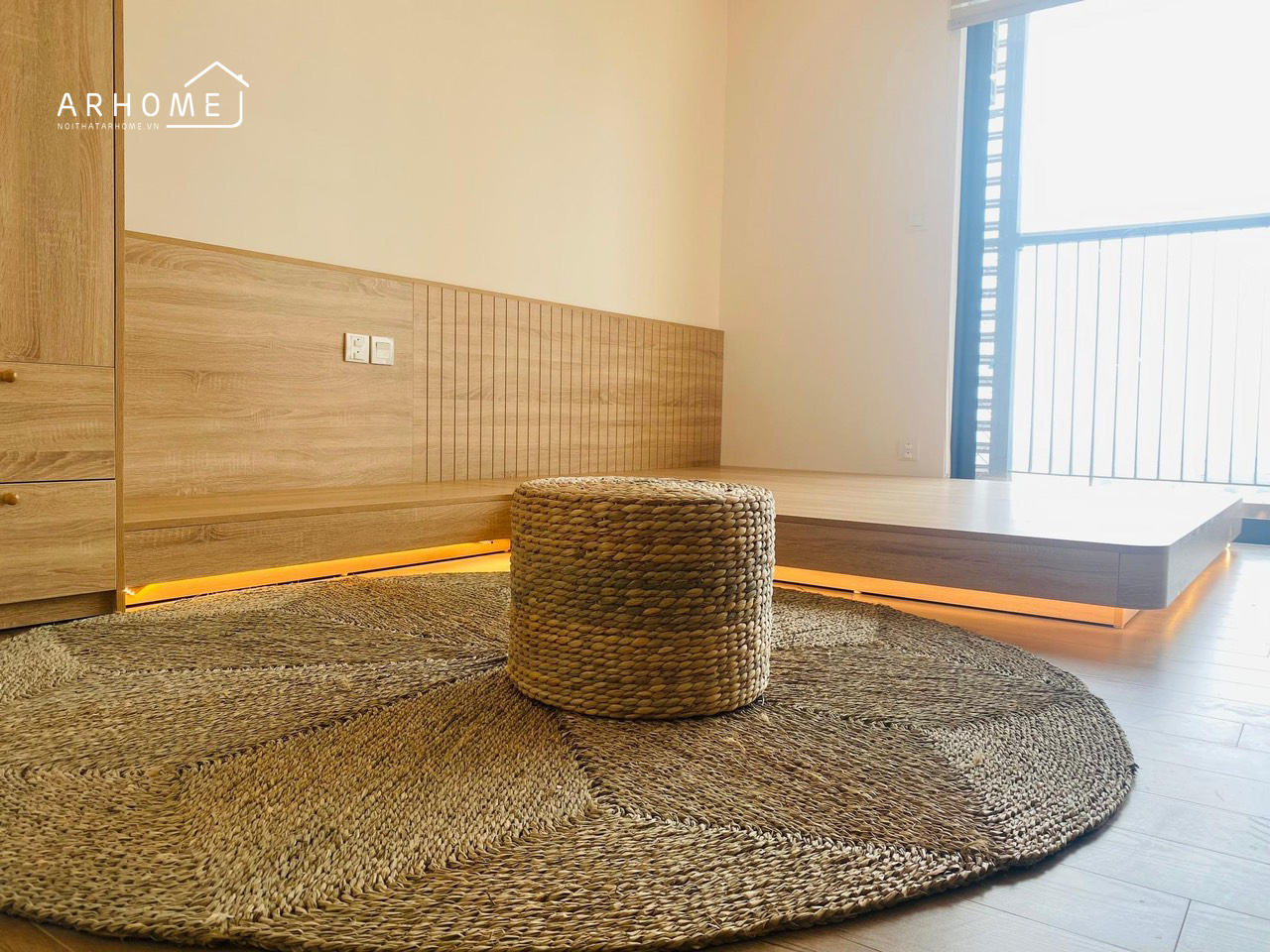 Kiểu giường ngủ phong cách Nhật dạng bệt