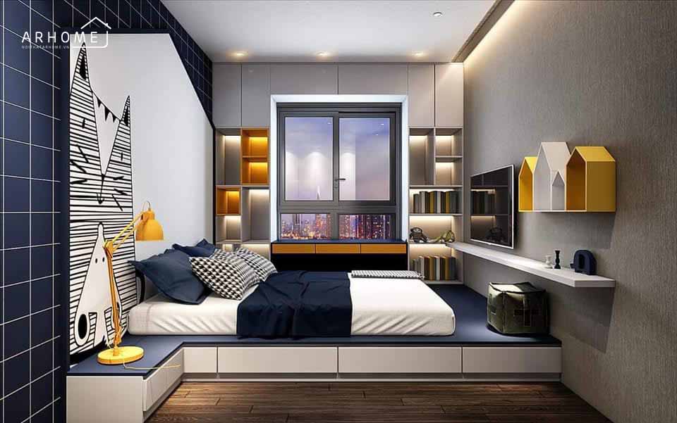 Thiết kế giường ngủ trẻ em thông minh