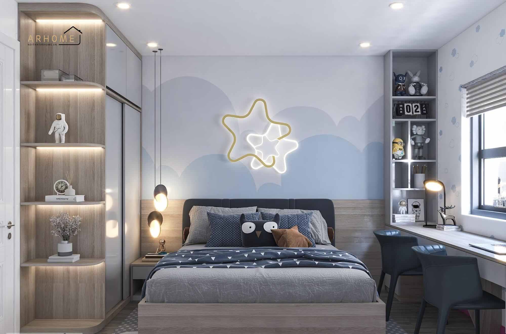 Giường ngủ trẻ em bằng gỗ công nghiệp chống ẩm Thái Lan