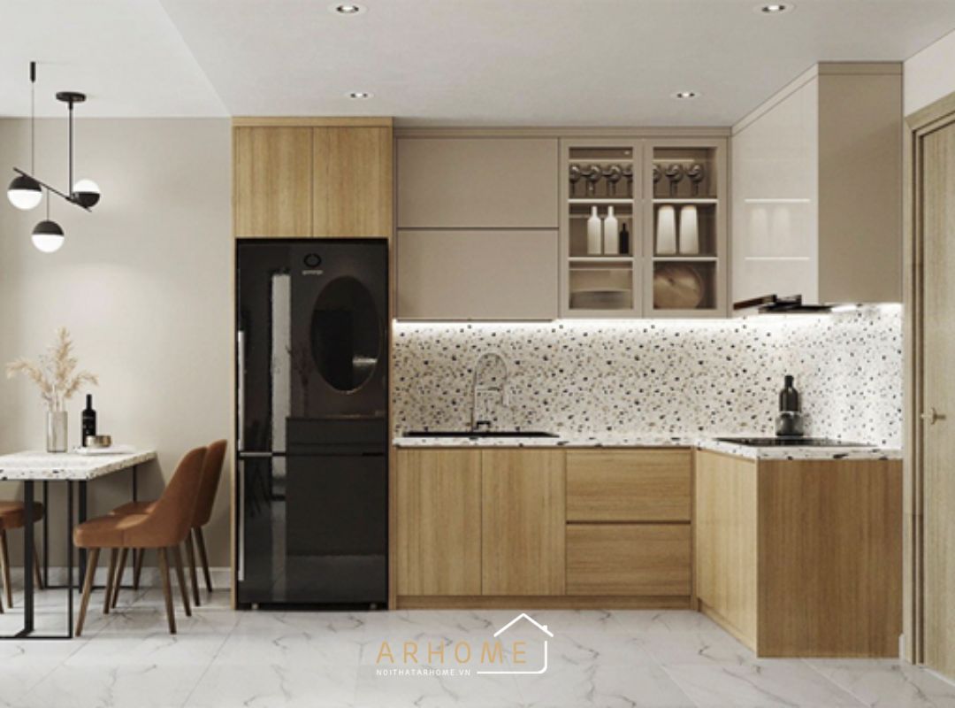 Tủ bếp thông minh chữ L